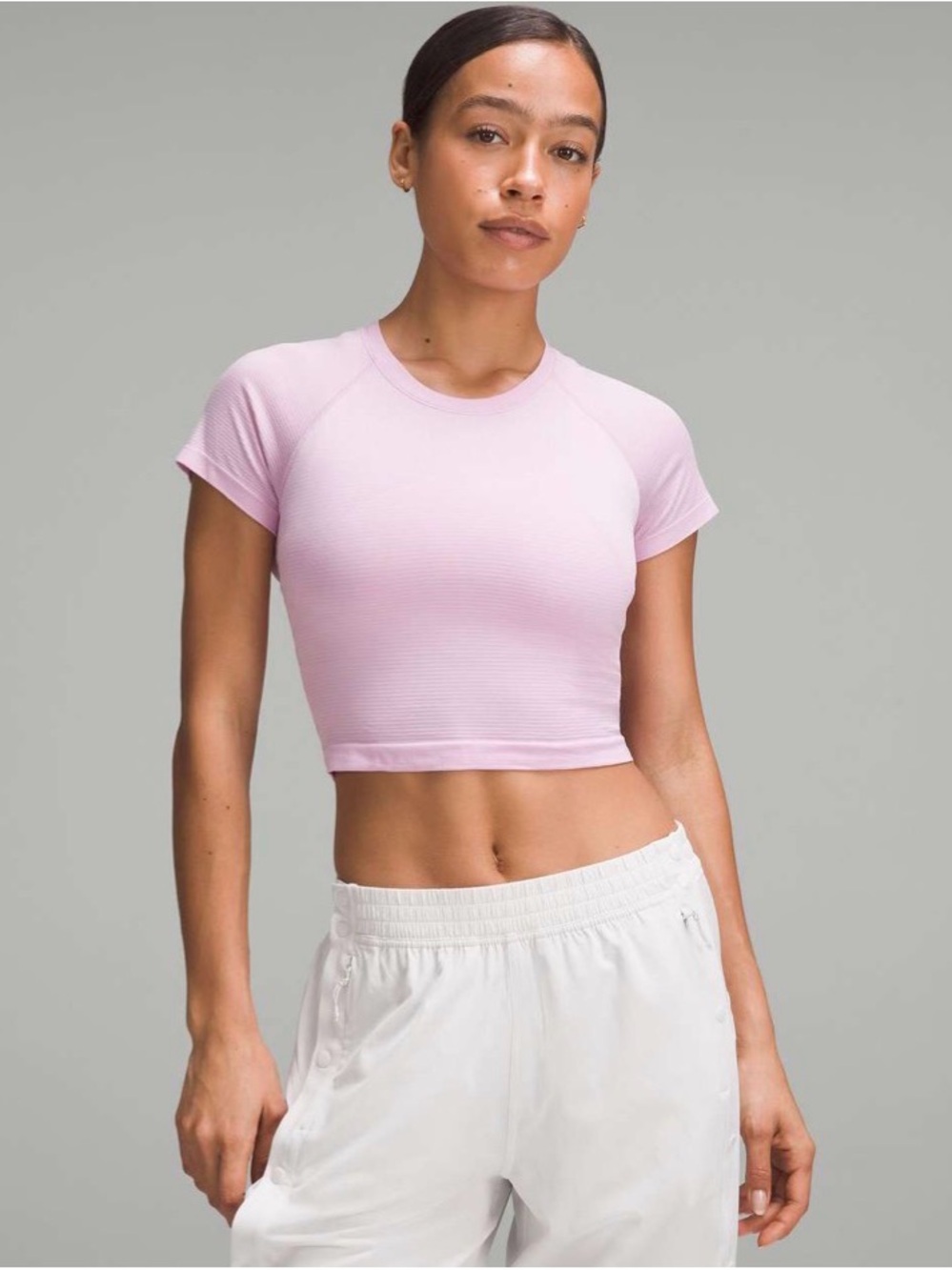 Lululemon Swiftly Tech Cropped Short Sleeve Shirt 2.0